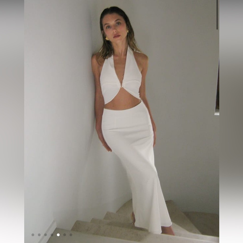 Elegant White Maxi Skirt